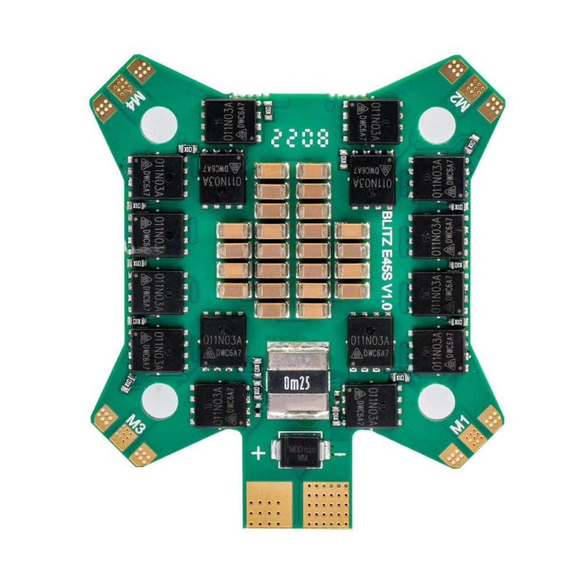iFlight BLITZ E45S 4-в-1 45A 2-6S ESC с креплением 30.5x30.5мм/Φ4мм для FPV iFlight BLITZ E45S 4-в-1 45A 2-6S ESC с креплением 30.5x30.5мм/Φ4мм для FPV
