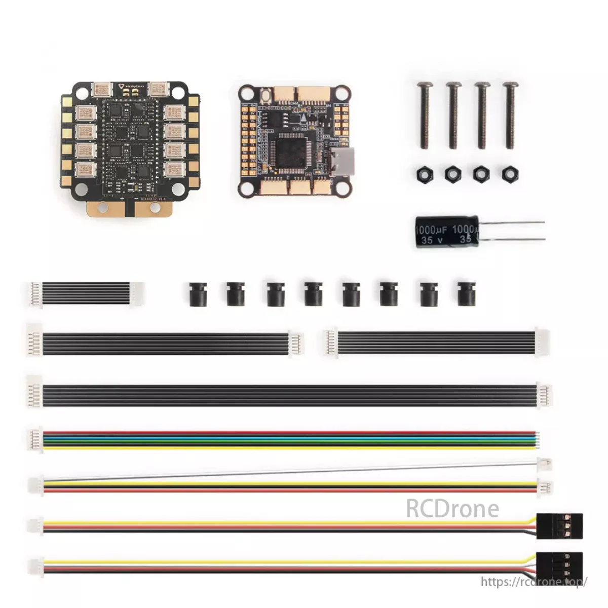 Стек полётного контроллера Holybro Kakute F722 и Tekko32 F4 4в1 50A/60A/65A ESC 8S, DJI HD, AM32/BLHeli32 Стек полётного контроллера Holybro Kakute F722 и Tekko32 F4 4в1 50A/60A/65A ESC 8S, DJI HD, AM32/BLHeli32
