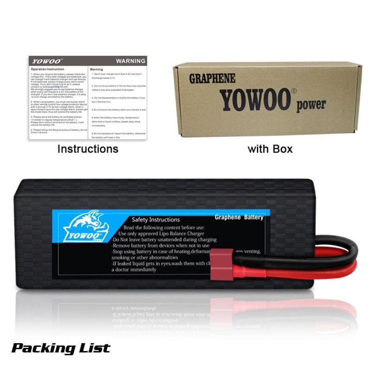 Yowoo Lipo аккумулятор Graphene 6500mAh 2S 3S 4S 7.4V 11.1V 14.8V XT60 XT90 EC5, кейс, 65C, RC Yowoo Lipo аккумулятор Graphene 6500mAh 2S 3S 4S 7.4V 11.1V 14.8V XT60 XT90 EC5, кейс, 65C, RC