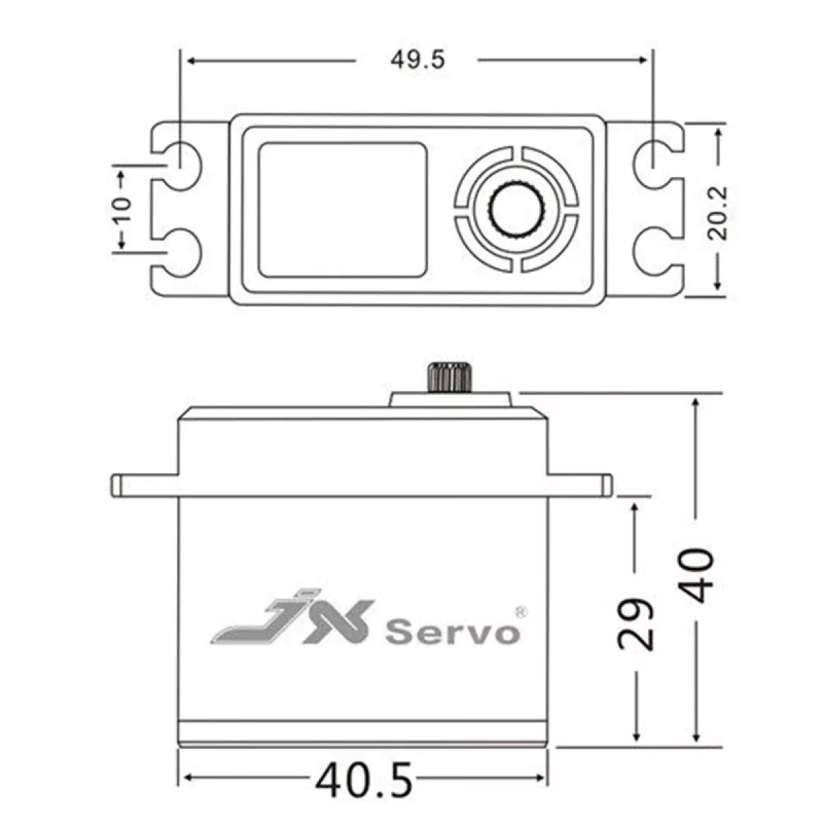 JX Servo CLS6336HV/CLS6322HV, 35кг/21кг, высокоточный цифровой сервопривод для RC вертолёта/авто JX Servo CLS6336HV/CLS6322HV, 35кг/21кг, высокоточный цифровой сервопривод для RC вертолёта/авто