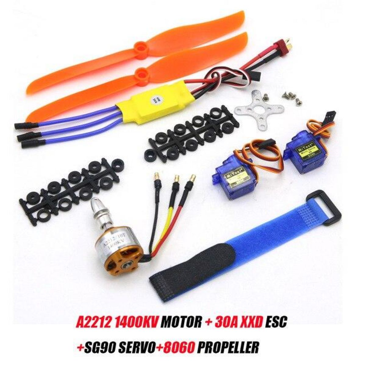 Бесщеточный мотор A2212 2200KV/1400KV/1000KV, ESC 30A/40A BLHeli, SG90 9G серво для авиамоделей Бесщеточный мотор A2212 2200KV/1400KV/1000KV, ESC 30A/40A BLHeli, SG90 9G серво для авиамоделей