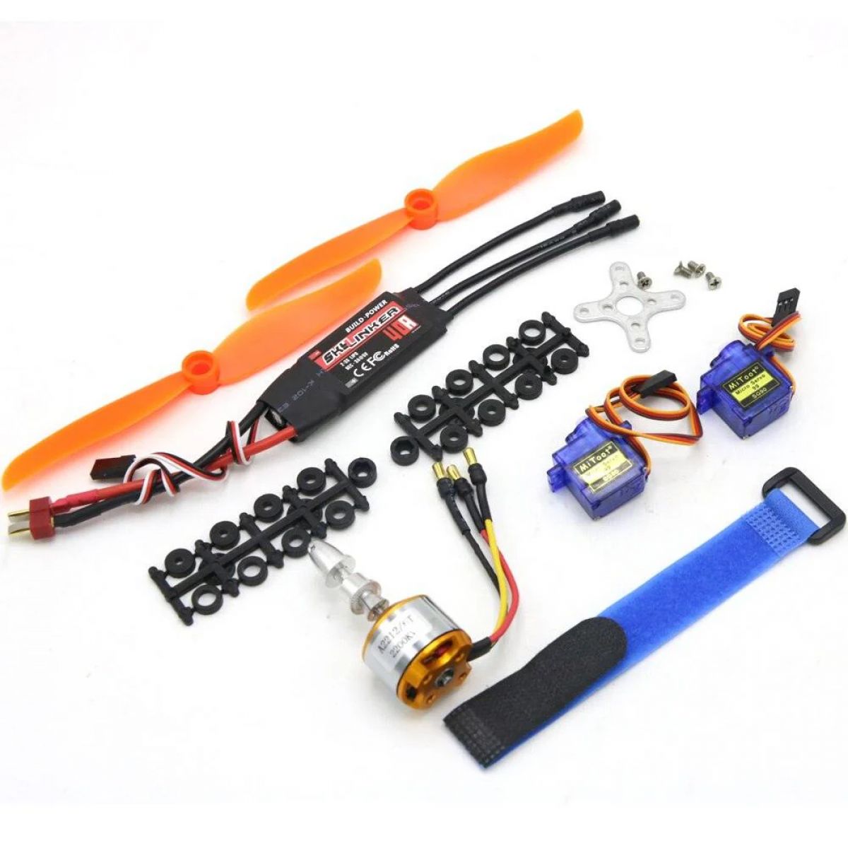 Бесщеточный мотор A2212 2200KV/1400KV/1000KV, ESC 30A/40A BLHeli, SG90 9G серво для авиамоделей Бесщеточный мотор A2212 2200KV/1400KV/1000KV, ESC 30A/40A BLHeli, SG90 9G серво для авиамоделей