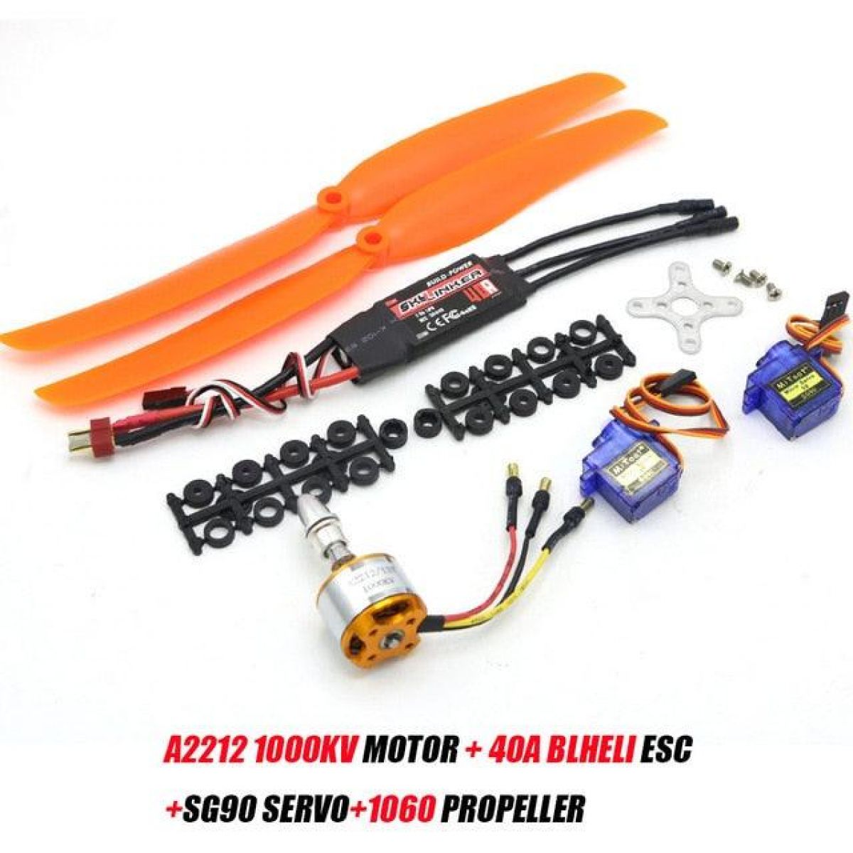 Бесщеточный мотор A2212 2200KV/1400KV/1000KV, ESC 30A/40A BLHeli, SG90 9G серво для авиамоделей Бесщеточный мотор A2212 2200KV/1400KV/1000KV, ESC 30A/40A BLHeli, SG90 9G серво для авиамоделей