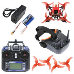 Комплект FPV дрона JMT T100 Toothpick с аппаратурой Flysky, Crazybee F4 PRO V3.0 и FPV-очками