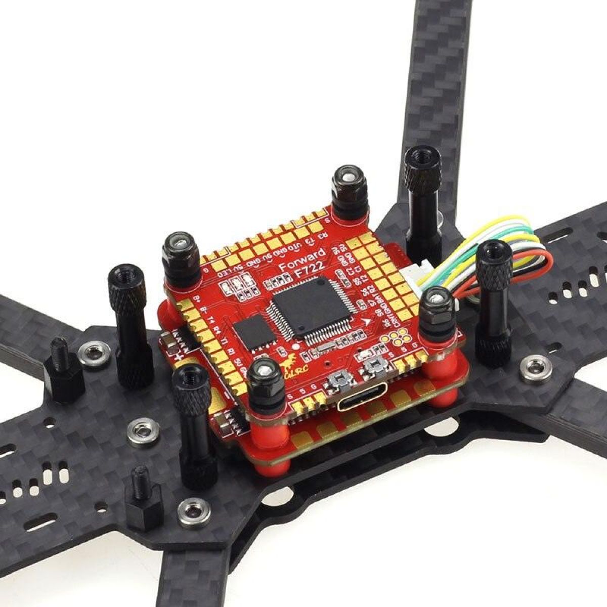 Полетный контроллер HGLRC Zeus F760 F7 3-6S с 4-в-1 ESC 60A BL_32 DShot1200 для FPV дронов DIY Полетный контроллер HGLRC Zeus F760 F7 3-6S с 4-в-1 ESC 60A BL_32 DShot1200 для FPV дронов DIY