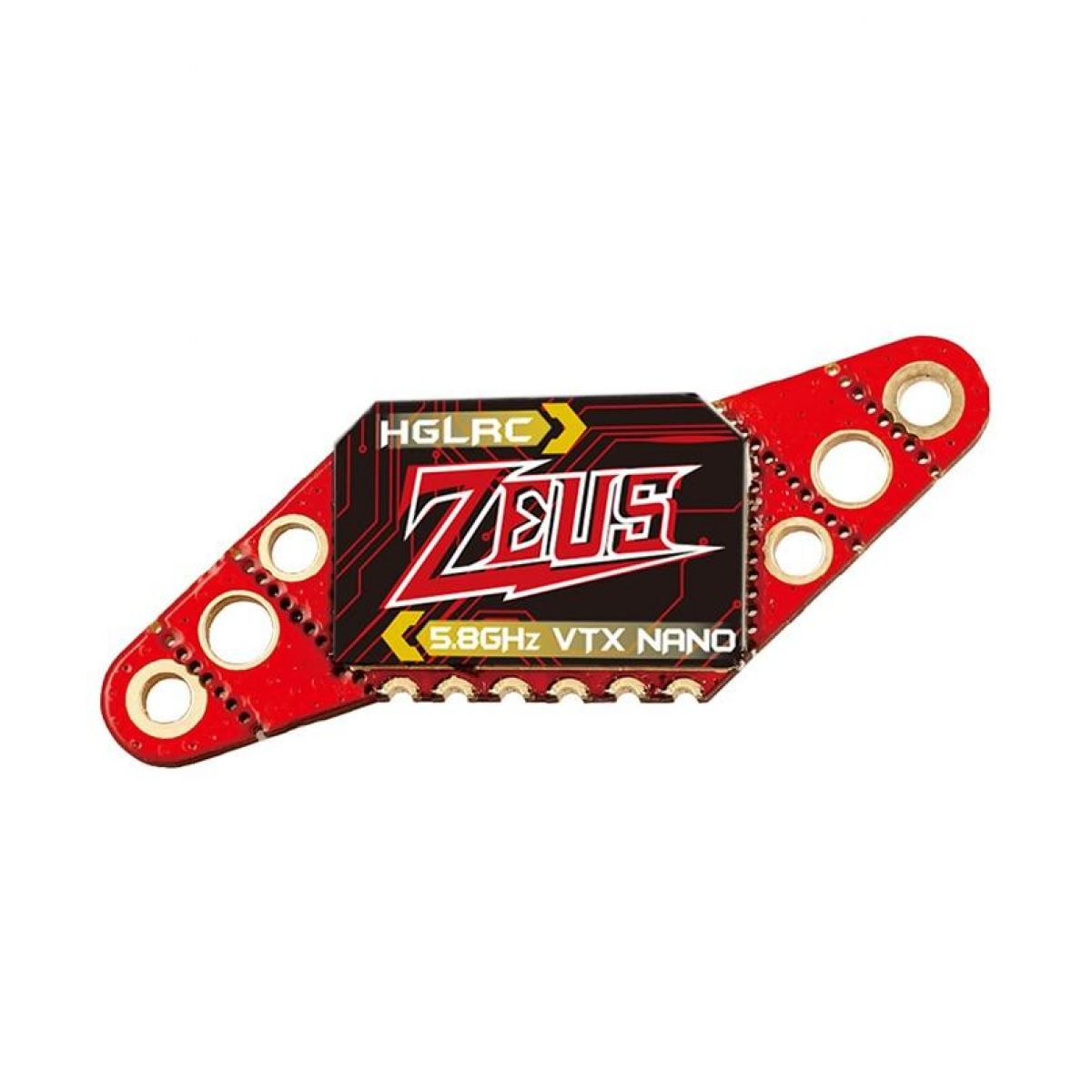 HGLRC Zeus Nano VTX 350mW — 5.8G FPV видеопередатчик 40 каналов с микрофоном для гоночных дронов HGLRC Zeus Nano VTX 350mW — 5.8G FPV видеопередатчик 40 каналов с микрофоном для гоночных дронов