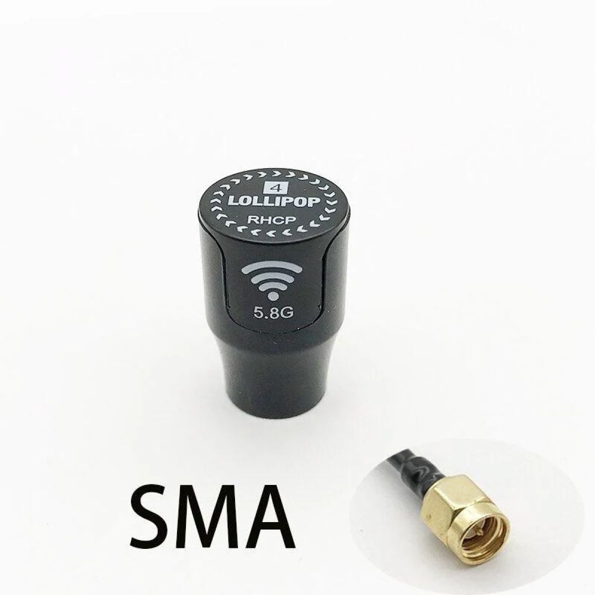 Антенна Lollipop 4 RHCP 5,8G 2,5dBi SMA/RP-SMA/MMCX/UFL для FPV дрона, компактная и легкая Антенна Lollipop 4 RHCP 5,8G 2,5dBi SMA/RP-SMA/MMCX/UFL для FPV дрона, компактная и легкая