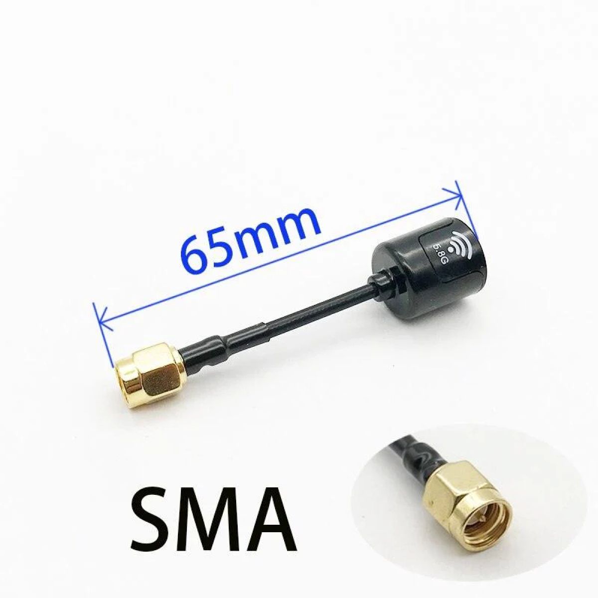 Антенна Lollipop 4 RHCP 5,8G 2,5dBi SMA/RP-SMA/MMCX/UFL для FPV дрона, компактная и легкая Антенна Lollipop 4 RHCP 5,8G 2,5dBi SMA/RP-SMA/MMCX/UFL для FPV дрона, компактная и легкая
