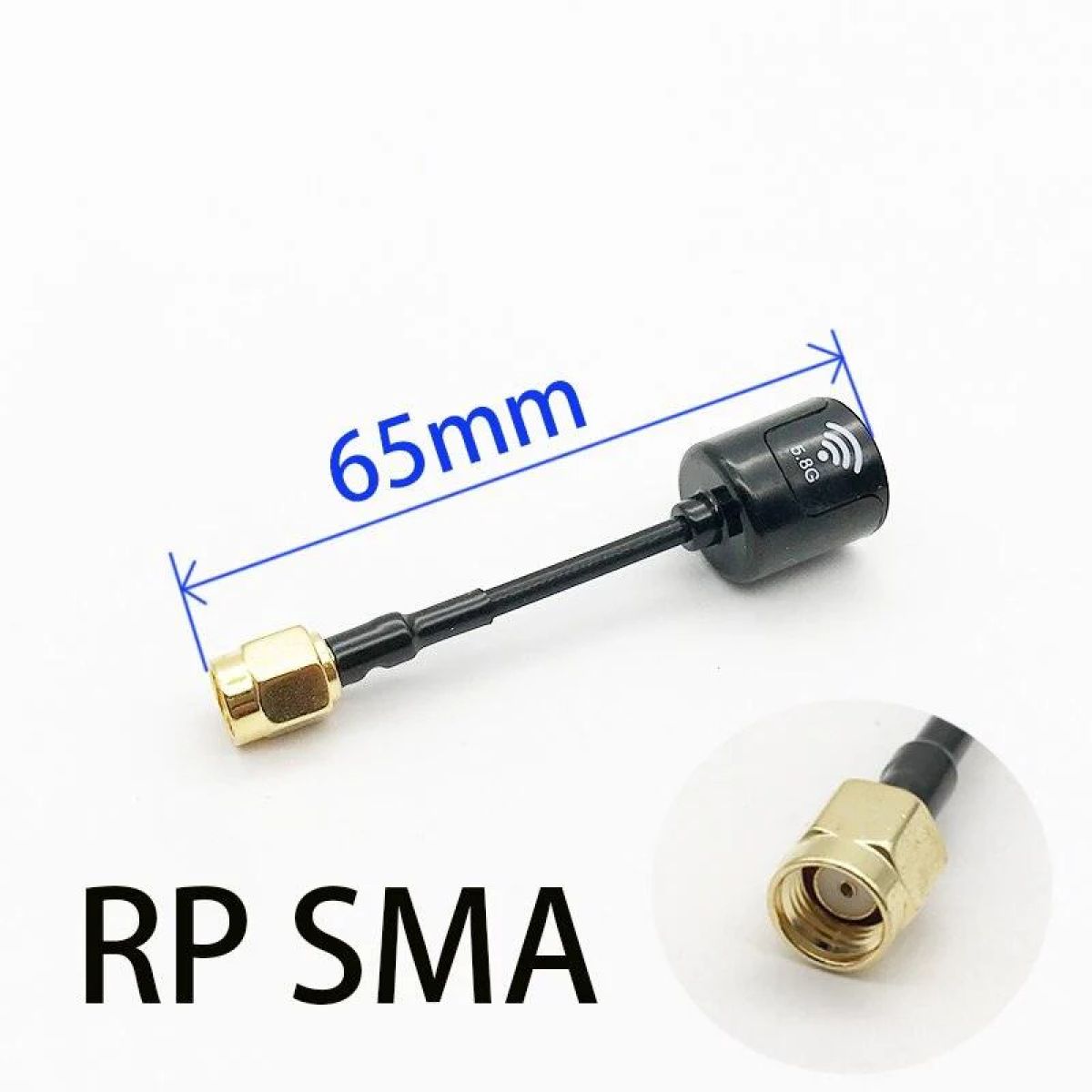 Антенна Lollipop 4 RHCP 5,8G 2,5dBi SMA/RP-SMA/MMCX/UFL для FPV дрона, компактная и легкая Антенна Lollipop 4 RHCP 5,8G 2,5dBi SMA/RP-SMA/MMCX/UFL для FPV дрона, компактная и легкая