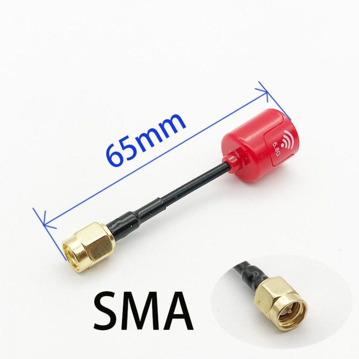 Антенна Lollipop 4 RHCP 5,8G 2,5dBi SMA/RP-SMA/MMCX/UFL для FPV дрона, компактная и легкая Антенна Lollipop 4 RHCP 5,8G 2,5dBi SMA/RP-SMA/MMCX/UFL для FPV дрона, компактная и легкая