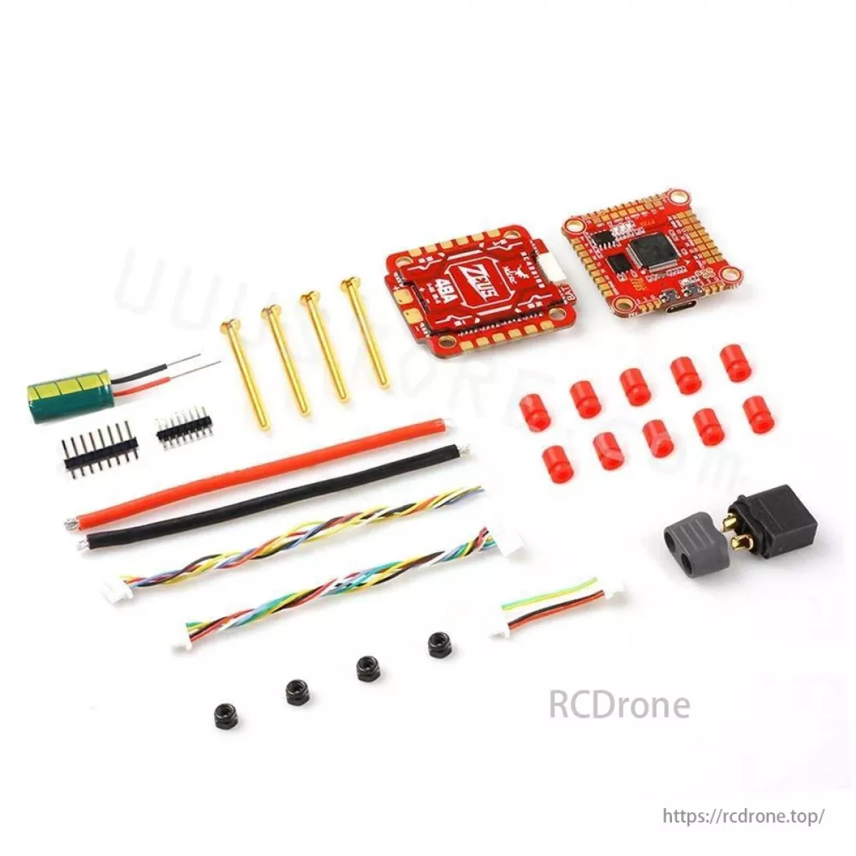 Стек HGLRC Zeus F748 F722 F7 OSD 3-6S контроллер + 48A 4in1 ESC, BEC, для FPV дрона, DJI поддержка Стек HGLRC Zeus F748 F722 F7 OSD 3-6S контроллер + 48A 4in1 ESC, BEC, для FPV дрона, DJI поддержка
