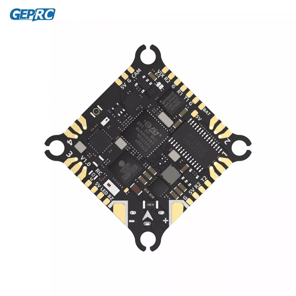 GEPRC TAKER F411-12A-E AIO контроллер полёта с Blackbox и ESC 12A для дронов Whoop 1–2S GEPRC TAKER F411-12A-E AIO контроллер полёта с Blackbox и ESC 12A для дронов Whoop 1–2S