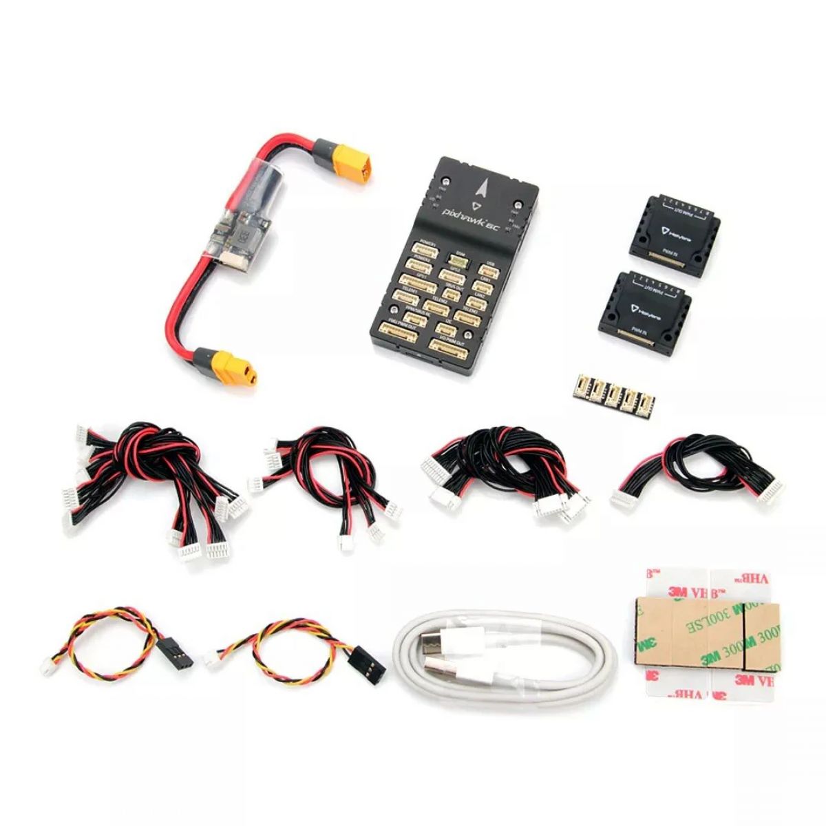 Автопилот Holybro Pixhawk 6C с PM02/PM07/P06, GPS M8N/M9N/M10 для дронов и авиамоделей, алюминий/пластик Автопилот Holybro Pixhawk 6C с PM02/PM07/P06, GPS M8N/M9N/M10 для дронов и авиамоделей, алюминий/пластик