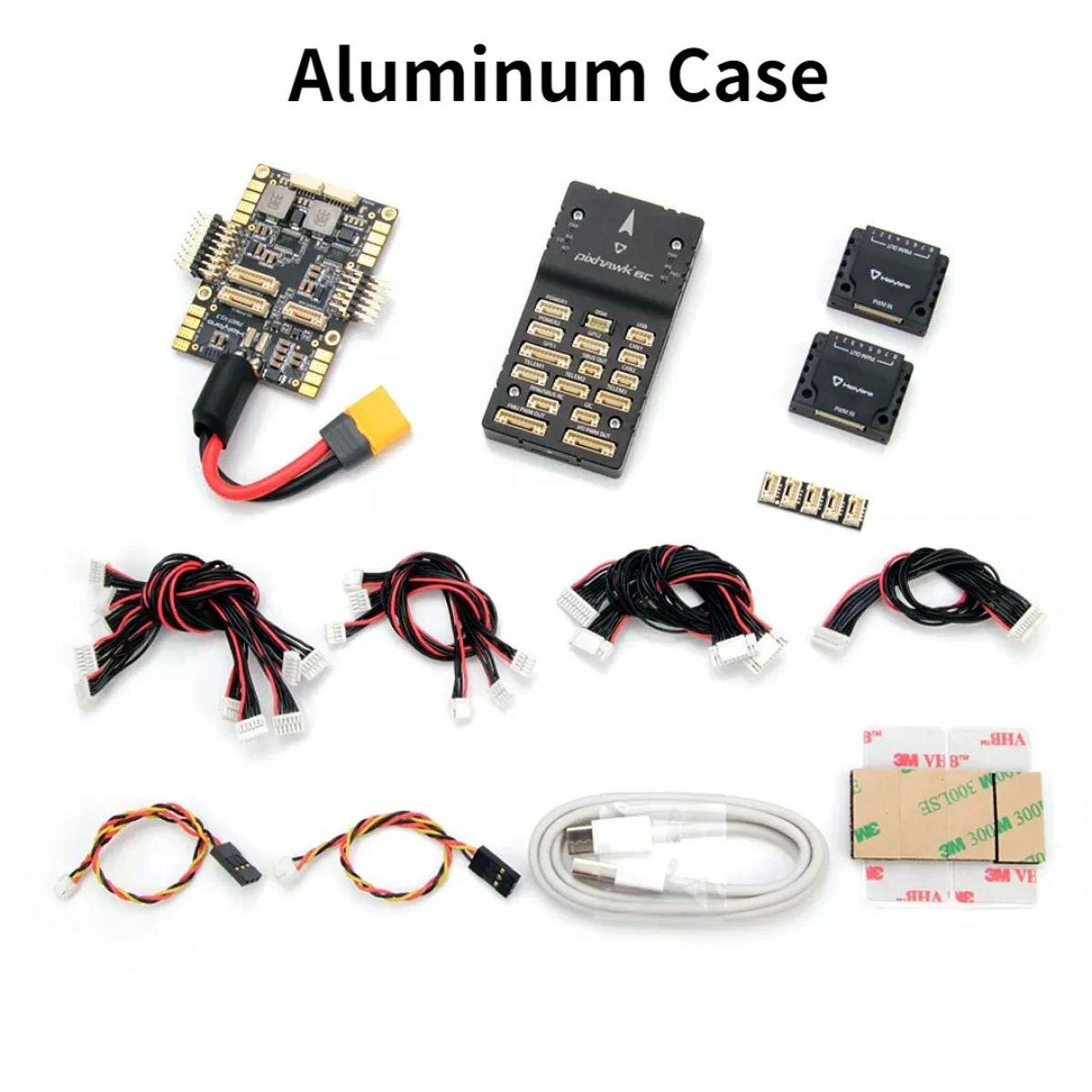 Автопилот Holybro Pixhawk 6C с PM02/PM07/P06, GPS M8N/M9N/M10 для дронов и авиамоделей, алюминий/пластик Автопилот Holybro Pixhawk 6C с PM02/PM07/P06, GPS M8N/M9N/M10 для дронов и авиамоделей, алюминий/пластик