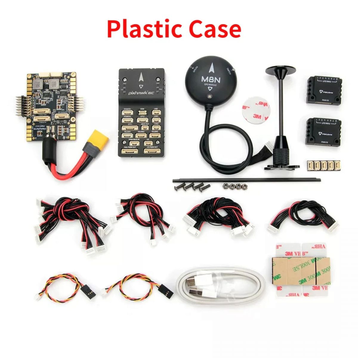 Автопилот Holybro Pixhawk 6C с PM02/PM07/P06, GPS M8N/M9N/M10 для дронов и авиамоделей, алюминий/пластик Автопилот Holybro Pixhawk 6C с PM02/PM07/P06, GPS M8N/M9N/M10 для дронов и авиамоделей, алюминий/пластик
