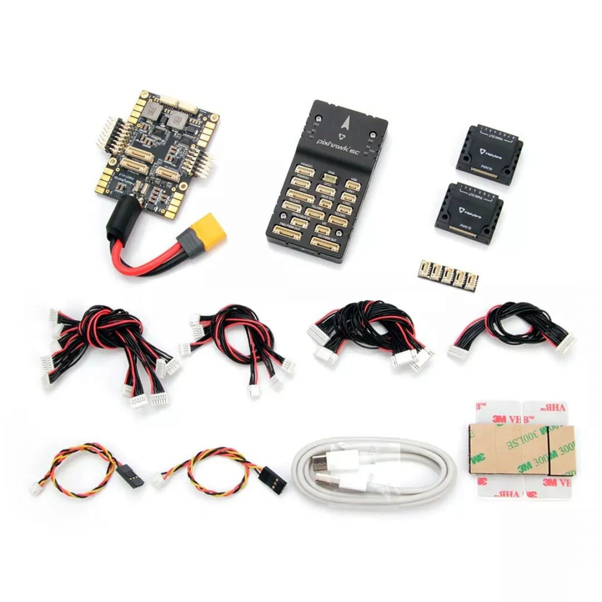 Автопилот Holybro Pixhawk 6C с PM02/PM07/P06, GPS M8N/M9N/M10 для дронов и авиамоделей, алюминий/пластик Автопилот Holybro Pixhawk 6C с PM02/PM07/P06, GPS M8N/M9N/M10 для дронов и авиамоделей, алюминий/пластик