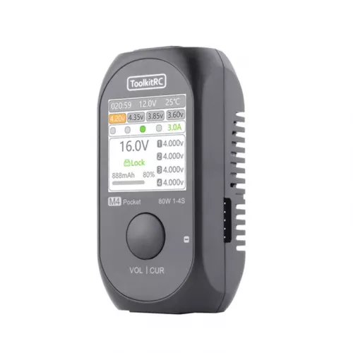 ToolkitRC M4 Pocket 80Вт мини-зарядное устройство для балансировки литиевых аккумуляторов