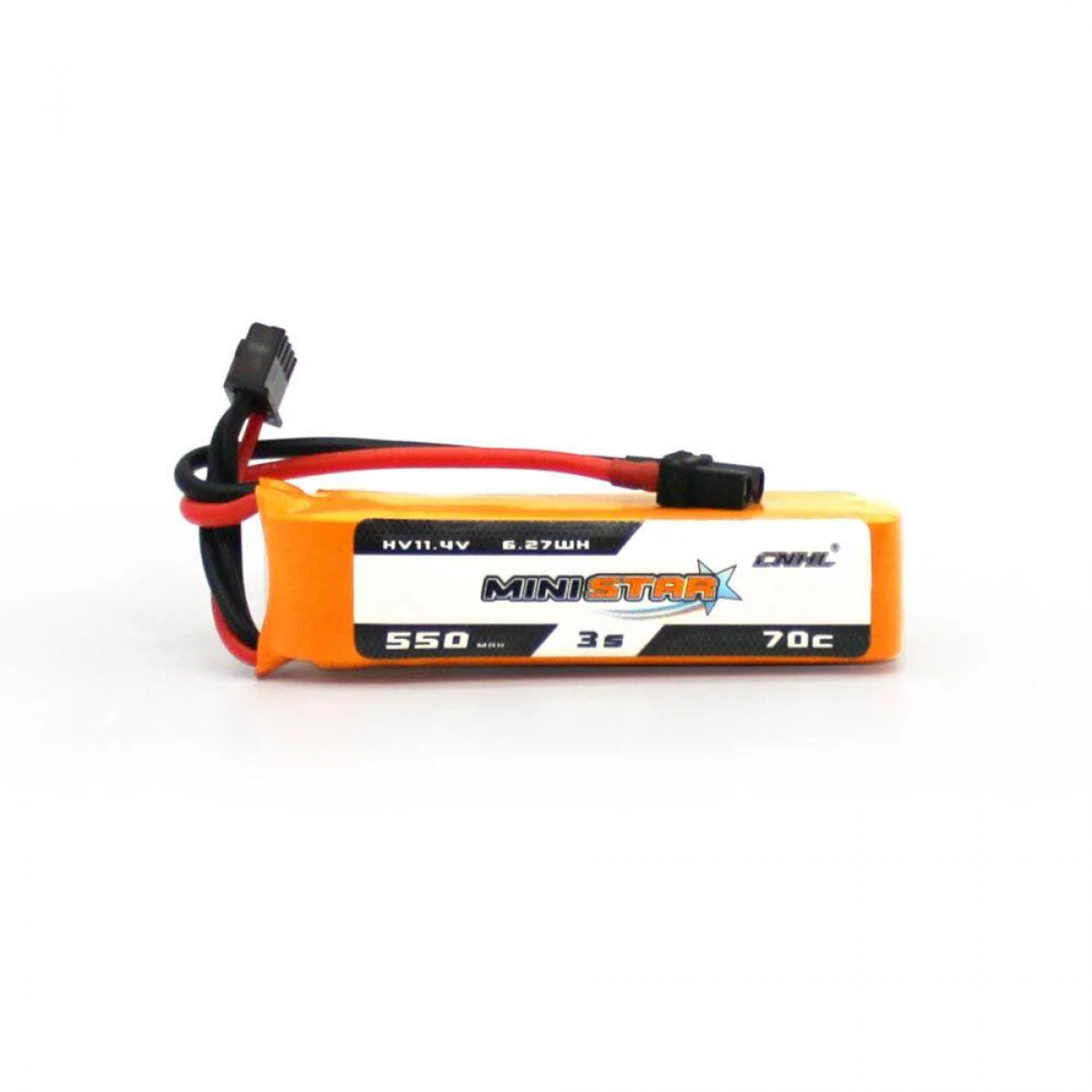 Комплект 6шт CNHL 2S/3S/4S 7.6V/11.4V/15.2V 550mAh Lipo 70C MiniStar HV XT30 для FPV дрона и самолёта Комплект 6шт CNHL 2S/3S/4S 7.6V/11.4V/15.2V 550mAh Lipo 70C MiniStar HV XT30 для FPV дрона и самолёта