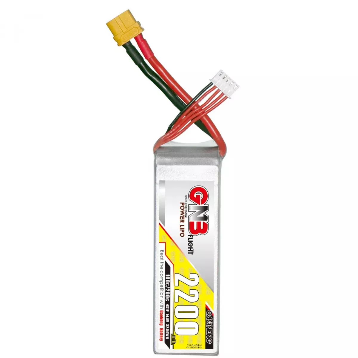 Аккумулятор LiPo GNB 4S 14.8V 2200мАч 100C/200C для дронов Аккумулятор LiPo GNB 4S 14.8V 2200мАч 100C/200C для дронов