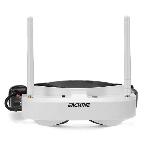Очки Eachine EV100 FPV 720x540 5.8G 72CH с двумя антеннами, вентилятором и батареей 18650 для дрона
