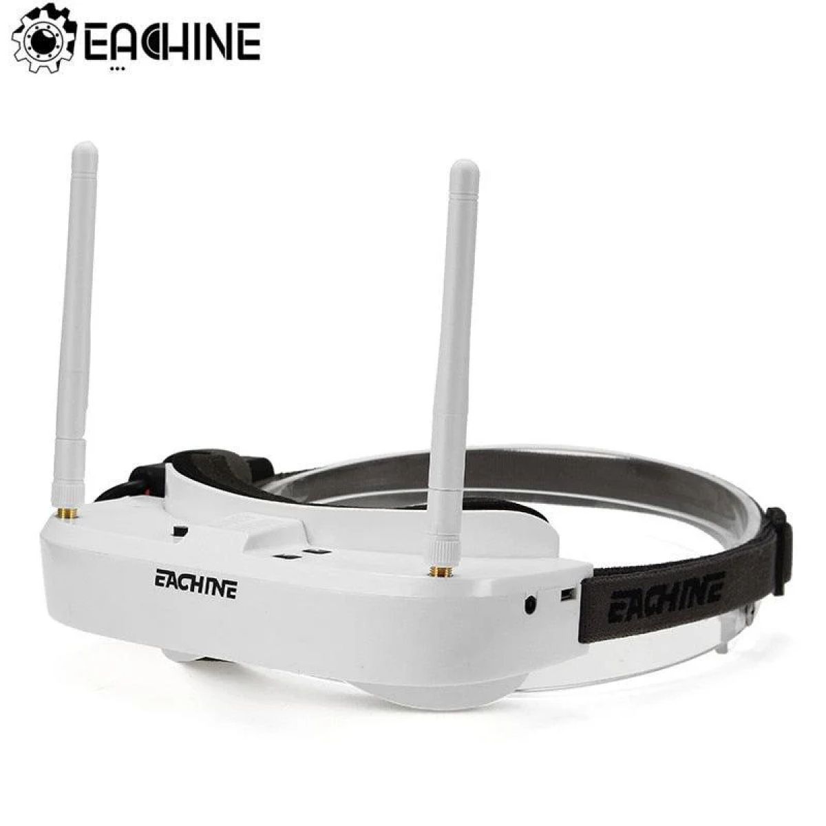 Очки Eachine EV100 FPV 720x540 5.8G 72CH с двумя антеннами, вентилятором и батареей 18650 для дрона Очки Eachine EV100 FPV 720x540 5.8G 72CH с двумя антеннами, вентилятором и батареей 18650 для дрона