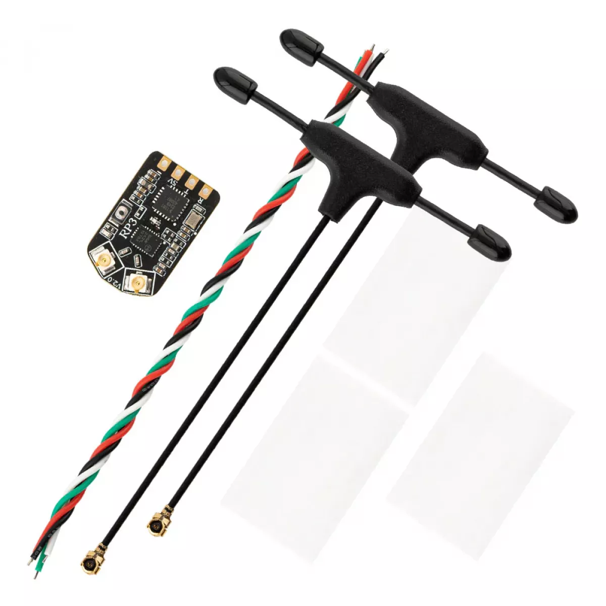 Приёмник RadioMaster RP3 V2 ExpressLRS 2.4GHz Nano с TCXO, 2 антенны для Whoops FPV и самолётов Приёмник RadioMaster RP3 V2 ExpressLRS 2.4GHz Nano с TCXO, 2 антенны для Whoops FPV и самолётов