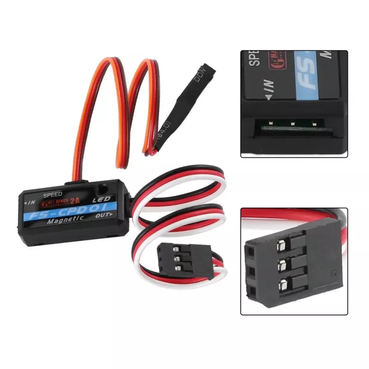 Датчик скорости FLYSKY FS-CPD01 — магнитный модуль RPM для IA6B IA10B, RC авто, лодок и самолётов Датчик скорости FLYSKY FS-CPD01 — магнитный модуль RPM для IA6B IA10B, RC авто, лодок и самолётов