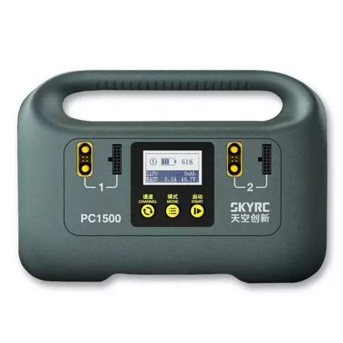 Зарядное устройство SKYRC PC1500 — 25A 12/14S 1500W AC CAN LiPo/LiHV LCD для дронов и кемпинга