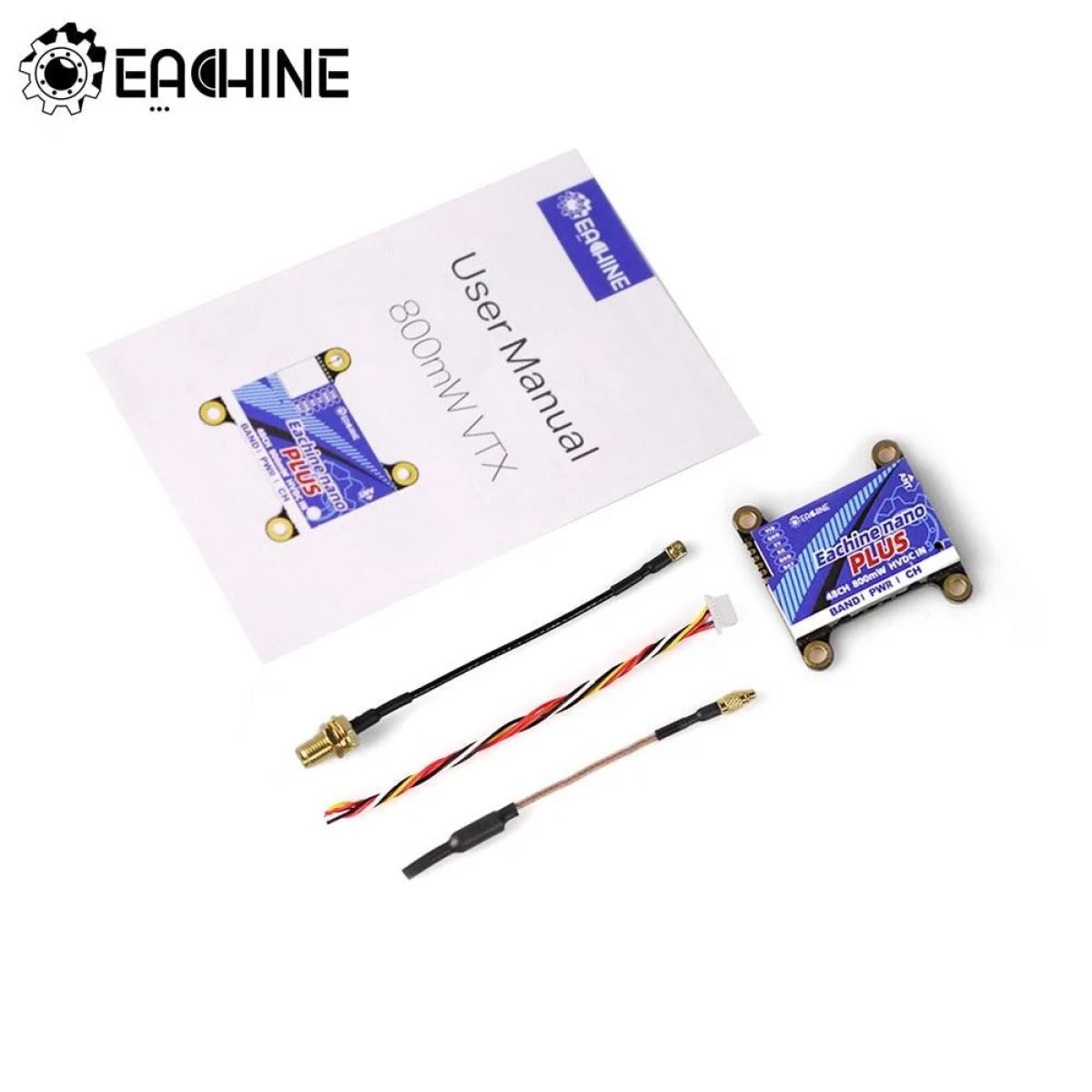 Eachine Nano Plus FPV VTX видеопередатчик 5.8ГГц 48 каналов 800мВт для FPV дронов и DIY комплектов Eachine Nano Plus FPV VTX видеопередатчик 5.8ГГц 48 каналов 800мВт для FPV дронов и DIY комплектов