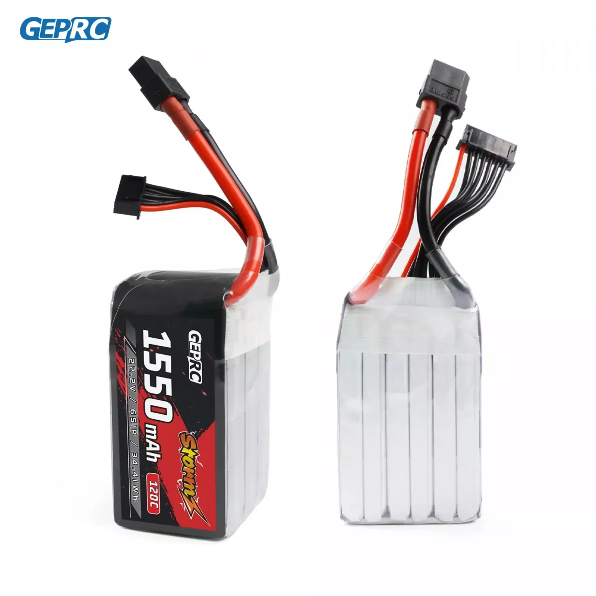 Аккумулятор GEPRC Storm 6S 1550mAh 120C LiPo для квадрокоптеров RC FPV 3-5 дюймов Freestyle Аккумулятор GEPRC Storm 6S 1550mAh 120C LiPo для квадрокоптеров RC FPV 3-5 дюймов Freestyle