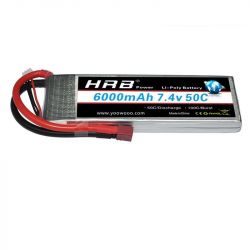 HRB 2S Lipo аккумулятор 7.4V 6000mAh 60C XT60 T EC2 EC3 EC5 XT90 XT30 для RC авто, лодок, дронов