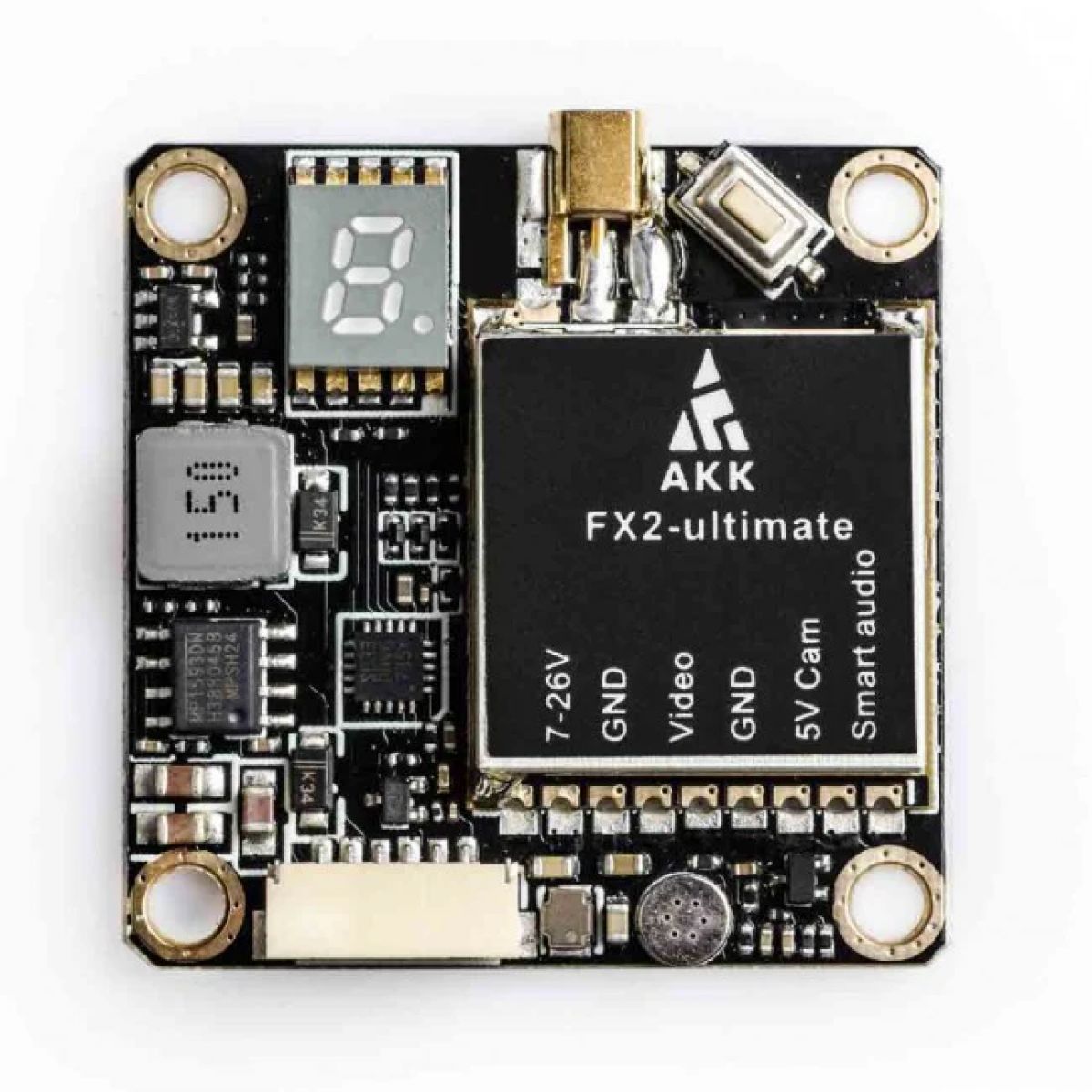 Передатчик видео AKK FX2-ultimate VTX 5.8GHz 25-1200mW, OSD, Betaflight, Smart Audio, MMCX, 2-6S Передатчик видео AKK FX2-ultimate VTX 5.8GHz 25-1200mW, OSD, Betaflight, Smart Audio, MMCX, 2-6S