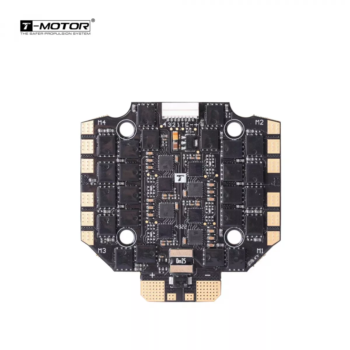 T-MOTOR C 80A 4-в-1 ESC 4-8S Blheli32 с двойными MOSFET для квадрокоптеров T-MOTOR C 80A 4-в-1 ESC 4-8S Blheli32 с двойными MOSFET для квадрокоптеров