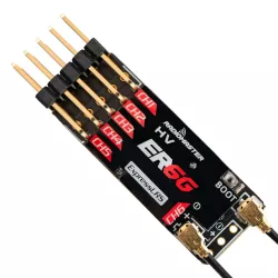 Приёмник RadioMaster ER6G/ER6GV 2.4GHz ELRS PWM — компактный для планеров и самолётов-дронов