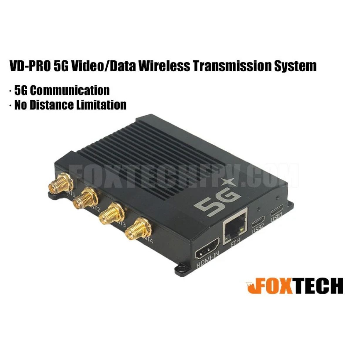 Foxtech VD-PRO 5G система беспроводной передачи видео/данных Foxtech VD-PRO 5G система беспроводной передачи видео/данных