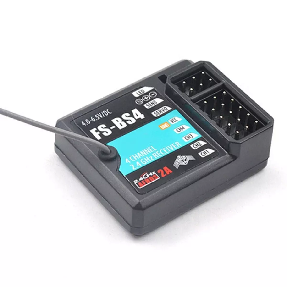 Приёмник Flysky FS-BS4 с системой гиростабилизации для FS-IT4S / FS-GT5 RC авто и катеров Приёмник Flysky FS-BS4 с системой гиростабилизации для FS-IT4S / FS-GT5 RC авто и катеров
