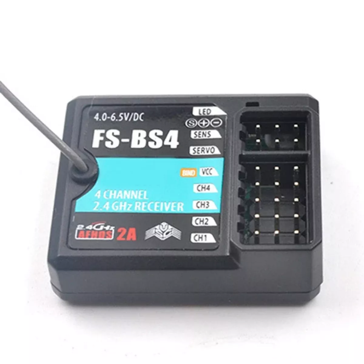 Приёмник Flysky FS-BS4 с системой гиростабилизации для FS-IT4S / FS-GT5 RC авто и катеров Приёмник Flysky FS-BS4 с системой гиростабилизации для FS-IT4S / FS-GT5 RC авто и катеров
