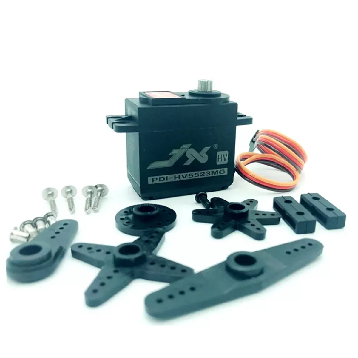 JX PDI-HV5523MG — сервопривод 23 кг, 6.0–8.4В, металл, для RC авто, самолётов, вертолётов JX PDI-HV5523MG — сервопривод 23 кг, 6.0–8.4В, металл, для RC авто, самолётов, вертолётов