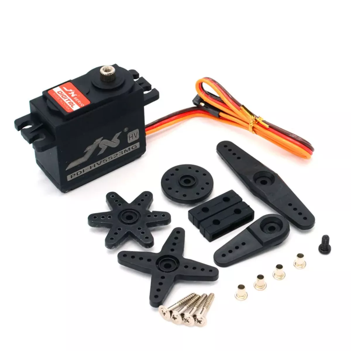 JX PDI-HV5523MG — сервопривод 23 кг, 6.0–8.4В, металл, для RC авто, самолётов, вертолётов JX PDI-HV5523MG — сервопривод 23 кг, 6.0–8.4В, металл, для RC авто, самолётов, вертолётов