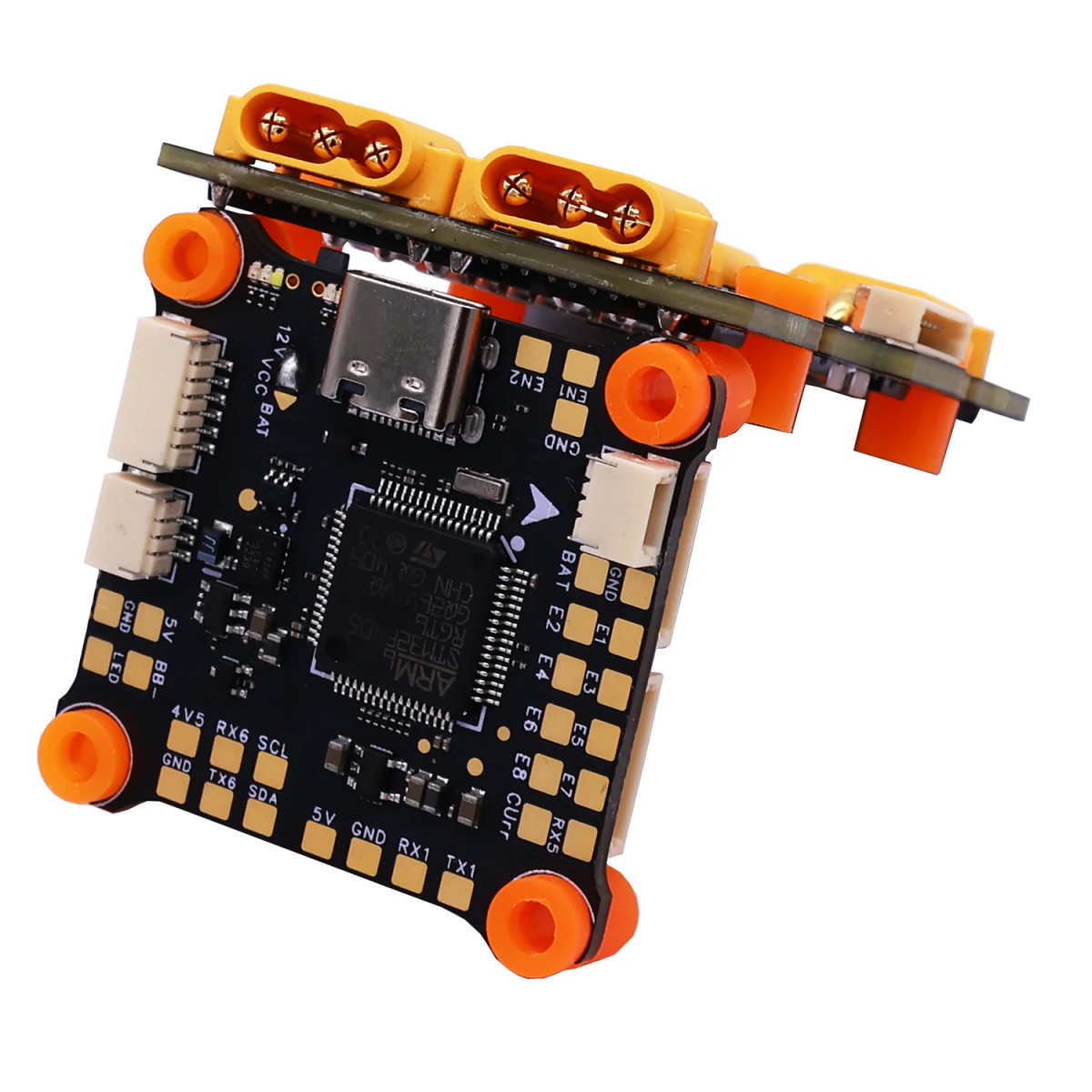 HAKRC EF60 F4 50A/65A стек FPV — F405 контроллер, 3oz медь, 4-в-1 ESC 2–8S, 30.5x30.5 мм HAKRC EF60 F4 50A/65A стек FPV — F405 контроллер, 3oz медь, 4-в-1 ESC 2–8S, 30.5x30.5 мм