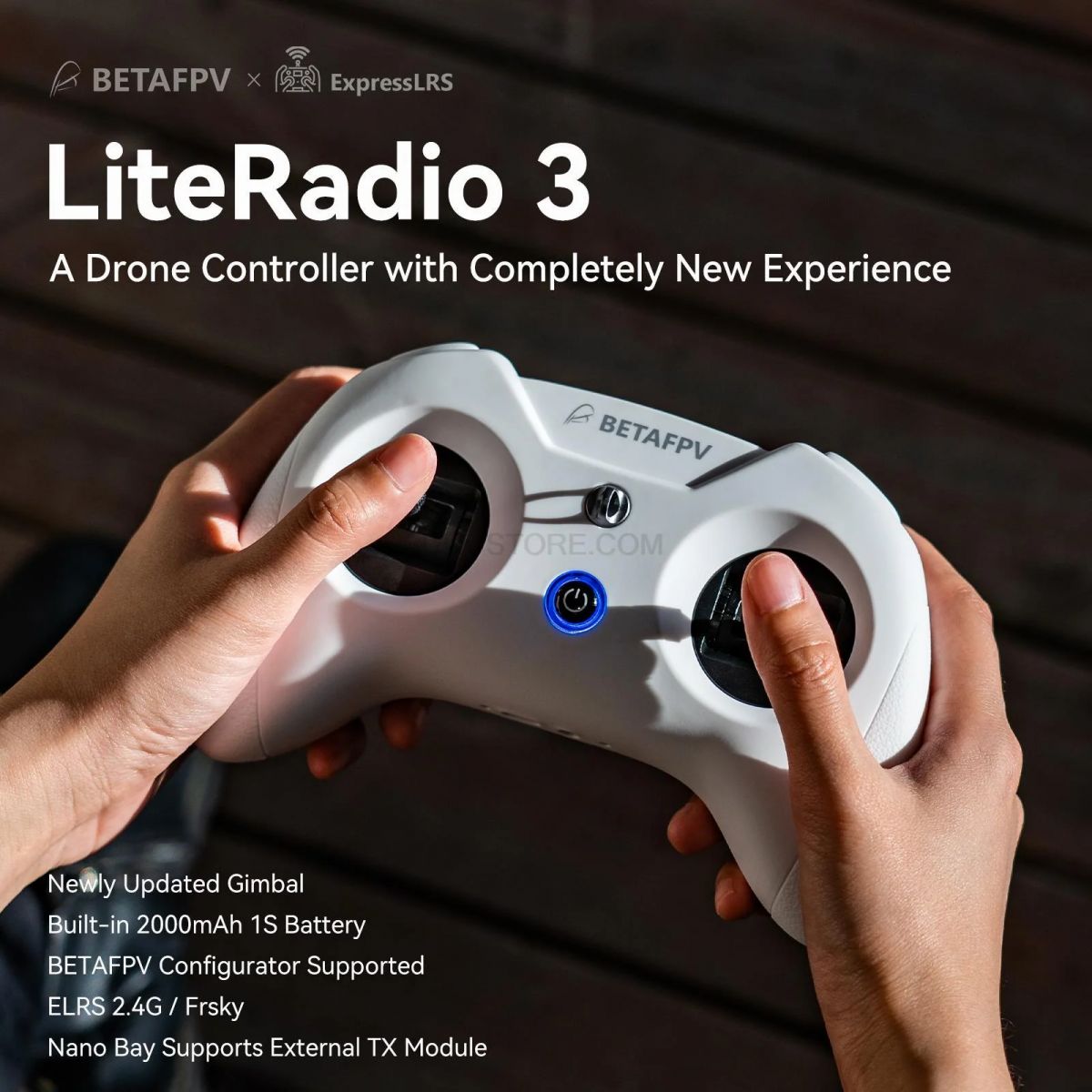 Передатчик BETAFPV LiteRadio 3 – 2.4ГГц 8 каналов, поддержка ExpressLRS, Frsky, Bayang для FPV дронов Передатчик BETAFPV LiteRadio 3 – 2.4ГГц 8 каналов, поддержка ExpressLRS, Frsky, Bayang для FPV дронов