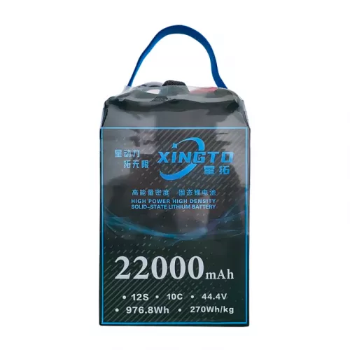 Аккумулятор XINGTO 44.4В 12S 22000мАч 10C LiPo — литиевый для БПЛА, полутвёрдотельный, высокая плотность