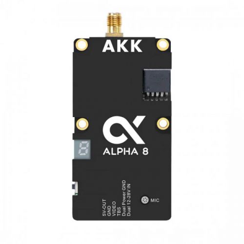 АКК Alpha 8 8Вт VTX — 5.8ГГц, 80 каналов, регулируемая мощность 8/5/3/1Вт, FPV видеопередатчик