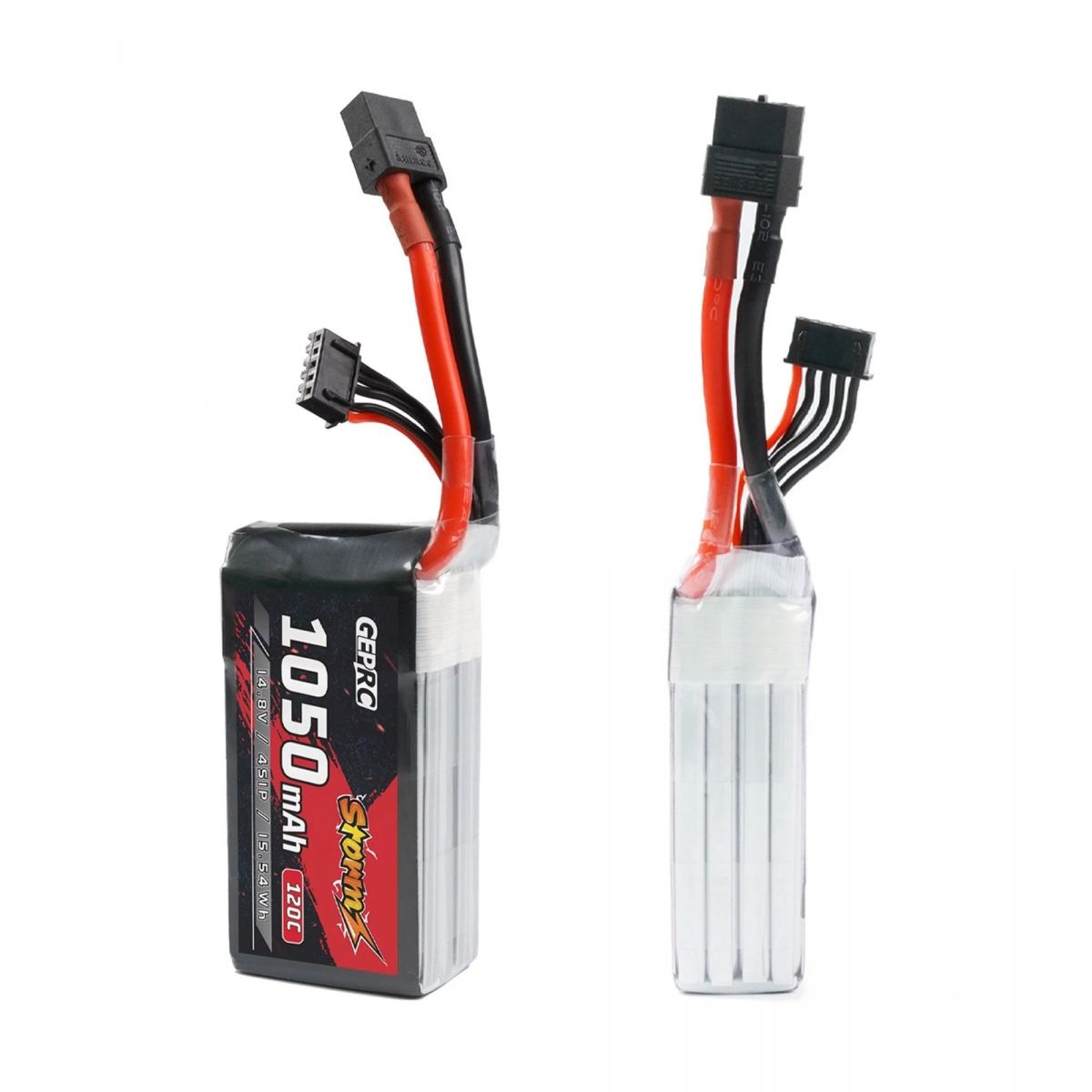 Аккумулятор GEPRC Storm 4S 1050mAh 120C Lipo для FPV дронов 3-5 дюймов и квадрокоптеров Freestyle Аккумулятор GEPRC Storm 4S 1050mAh 120C Lipo для FPV дронов 3-5 дюймов и квадрокоптеров Freestyle